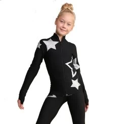 IceDress Figure Skating Pants - Thermal - Star Sky (Black With Silver) -Figure Skating Shop 690ee7736040 87013 54886 82792.1601469263