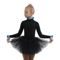 IceDress - Thermal Body (Black With Blue Flounce) -Figure Skating Shop 6a2f0a756c70 68407 66013 69603.1582521395