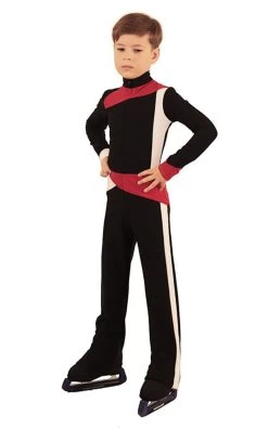 IceDress - Figure Skating Training Overalls For Boys - Skating (Black,Red And White) -Figure Skating Shop 6a5bfe7167d1 92673 60241.1582465311
