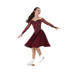 Jerry's Ice Skating Dress - 108 Tango & Twirl Dance (Deep Wine)