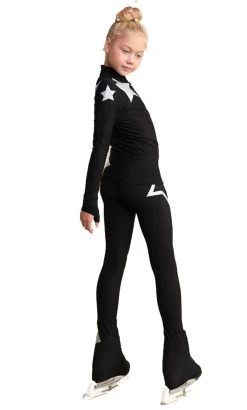 IceDress Figure Skating Pants - Thermal - Star Sky (Black With Silver) -Figure Skating Shop 75bba09dd216 22755 72088 84114.1601469263