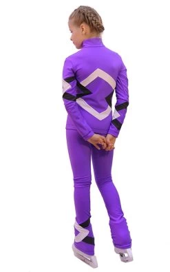IceDress Figure Skating Outfit - Thermal - Bauer (Purple, Black And White) -Figure Skating Shop 75d861210a92 50596 39578 18581.1582430973