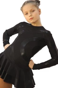 IceDress Figure Skating Dress - Thermal - Serpentine ( (10% OFF, Size CL, Black With Black Lycra) -Figure Skating Shop 792217bec24f 48968 07185 82925.1684750551