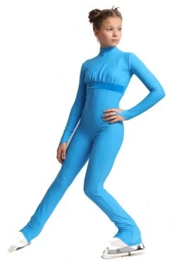 IceDress Figure Skating Overalls - Thermal - Style (Blue With Velvet Trim) -Figure Skating Shop 7bea7b1858e8 06627 38896 54443 84677.1582511438