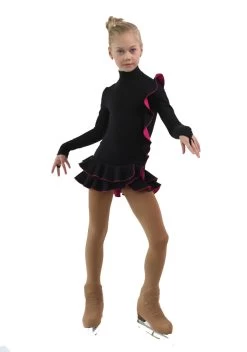 IceDress Figure Skating Dress - Thermal - Flamenco (Black With Fuchsia) -Figure Skating Shop 85ab3873dcfc 48316 29224.1582474588