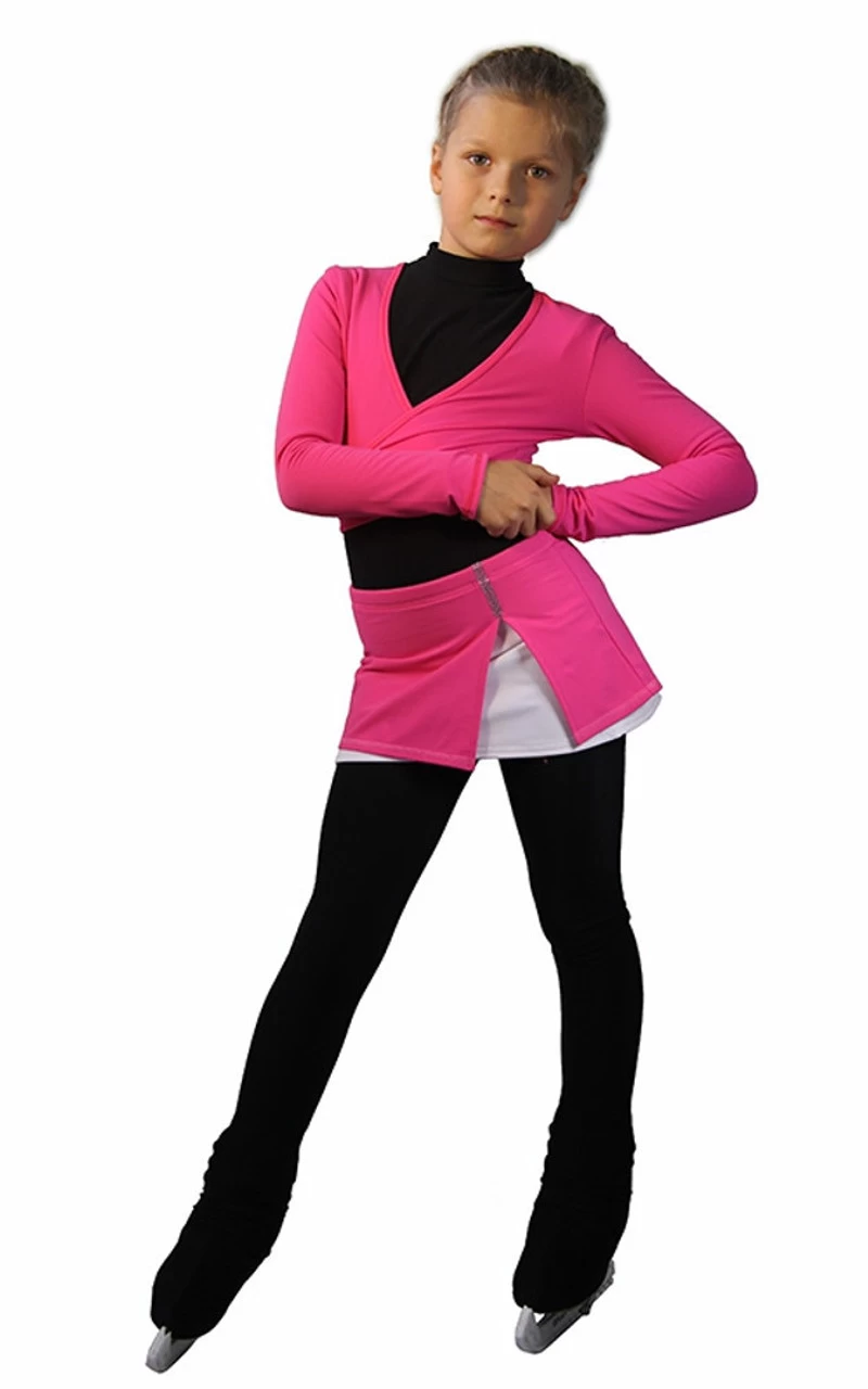 IceDress Figure Skating Outfit - Thermal - Rogue (Pink) 3 IceDress Figure Skating Outfit - Thermal - Rogue (Pink)