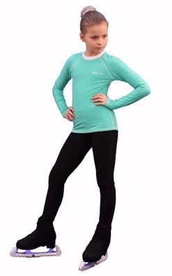 IceDress - Figure Skating Longsleeve (Mint With White)
