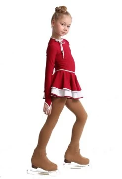 IceDress Figure Skating Dress - Thermal - Duet (Burgundy With White) 14 IceDress Figure Skating Dress - Thermal - Duet (Burgundy With White) -Figure Skating Shop 8acb184f5e91 39959 68021 14283.1582429673
