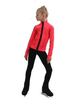 IceDress Figure Skating Outfit - Thermal - Kant (Hot Coral With Black) -Figure Skating Shop 9bc284b76637 08358 76635 31312.1582513173