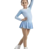Mondor Born To Skate Glitter Figure Skating Dress 2711 - Blue Ice