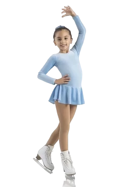 Mondor Born To Skate Glitter Figure Skating Dress 2711 - Blue Ice