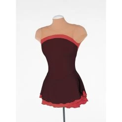 Jerry's Ice Skating Dress - Solitaire Style F23021 -Figure Skating Shop F23021P Ember B Front 08872.1682507257