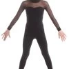 Elite Xpression - Black One Piece With Mesh Sleeves