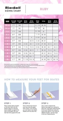 Riedell Ruby Ice Skates (Width D) -Figure Skating Shop Ice RiedellSizingChart HowToMeasure Ruby 57889.1676631860