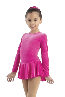 Mondor Born To Skate Glitter Figure Skating Dress 2711 - Pink Glitter