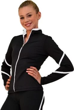 ChloeNoel J76 Heavy Poly Spandex Pipings Swirl Figure Skating Jacket -Figure Skating Shop J76 WW small 1 1 1 1 1 1 1 70625.1435005943.1280.1280 33003.1675196853