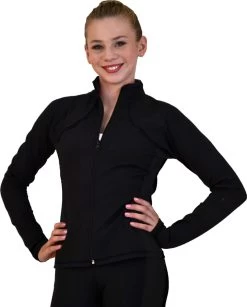 ChloeNoel JS08 Supplex Rider Style Figure Skating Jacket -Figure Skating Shop JS08 BB small 88462.1666907381