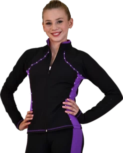 ChloeNoel JS08 Supplex Rider Style Figure Skating Jacket -Figure Skating Shop JS08 PR crystals web 25996.1666907381