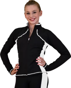 ChloeNoel JS08 Supplex Rider Style Figure Skating Jacket -Figure Skating Shop JS08 WW crystals web 84951.1666907381