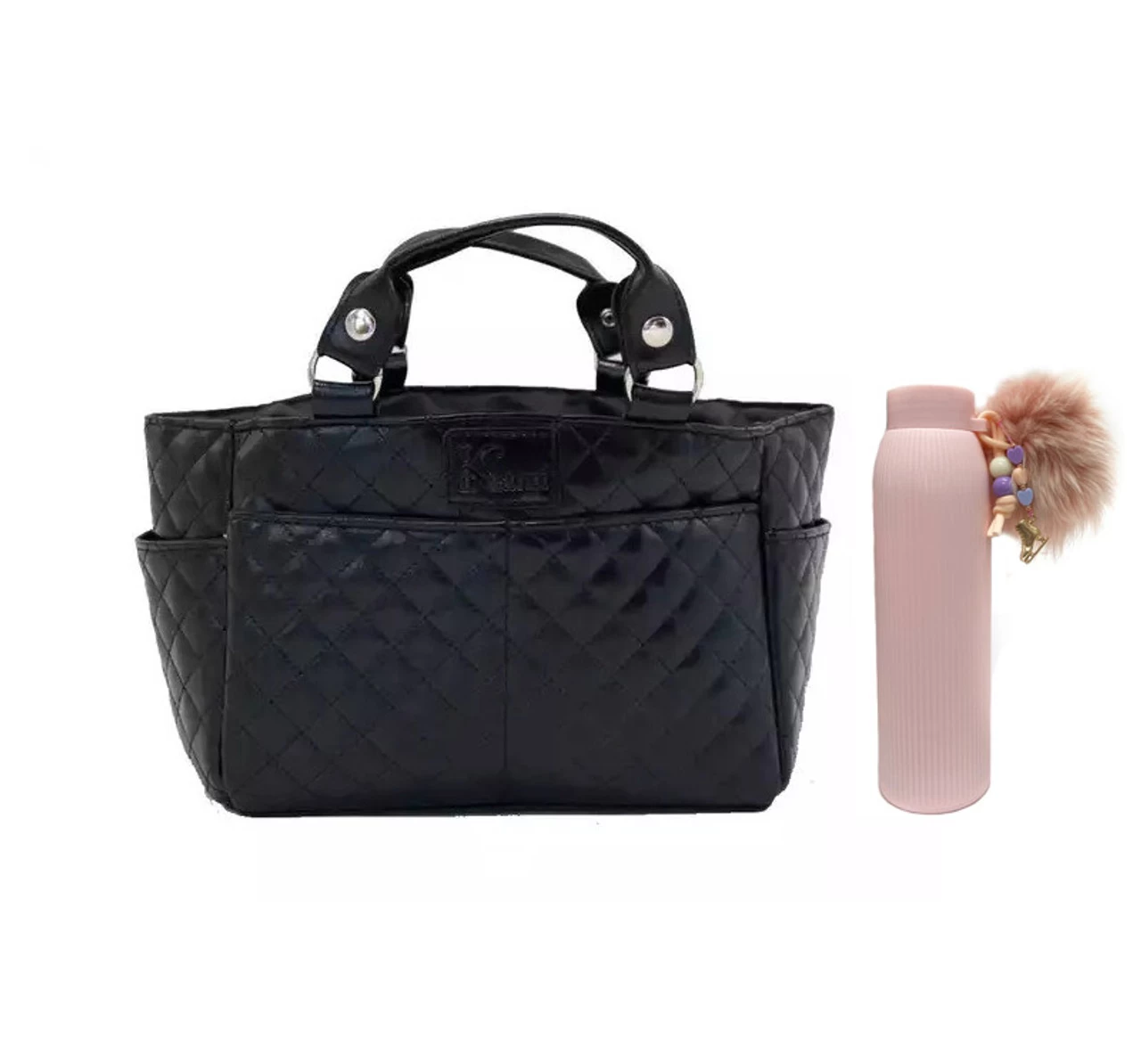 Kami-So Ice Skating Rink Tote (Onyx) And The Brilliant Bottle (Pink) 3 Kami-So Ice Skating Rink Tote (Onyx) And The Brilliant Bottle (Pink)