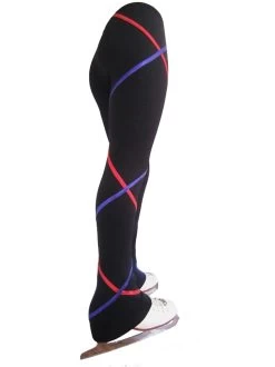 Criss Cross Fleece Ice Skating Pants Purple/Fuchsia XP611 -Figure Skating Shop XP611back 81106.1540224624