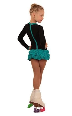 IceDress Figure Skating Dress - Thermal - Buff (Black With Turquoise) 7 IceDress Figure Skating Dress - Thermal - Buff (Black With Turquoise) -Figure Skating Shop a36f99679a31 86565 02077.1582459775