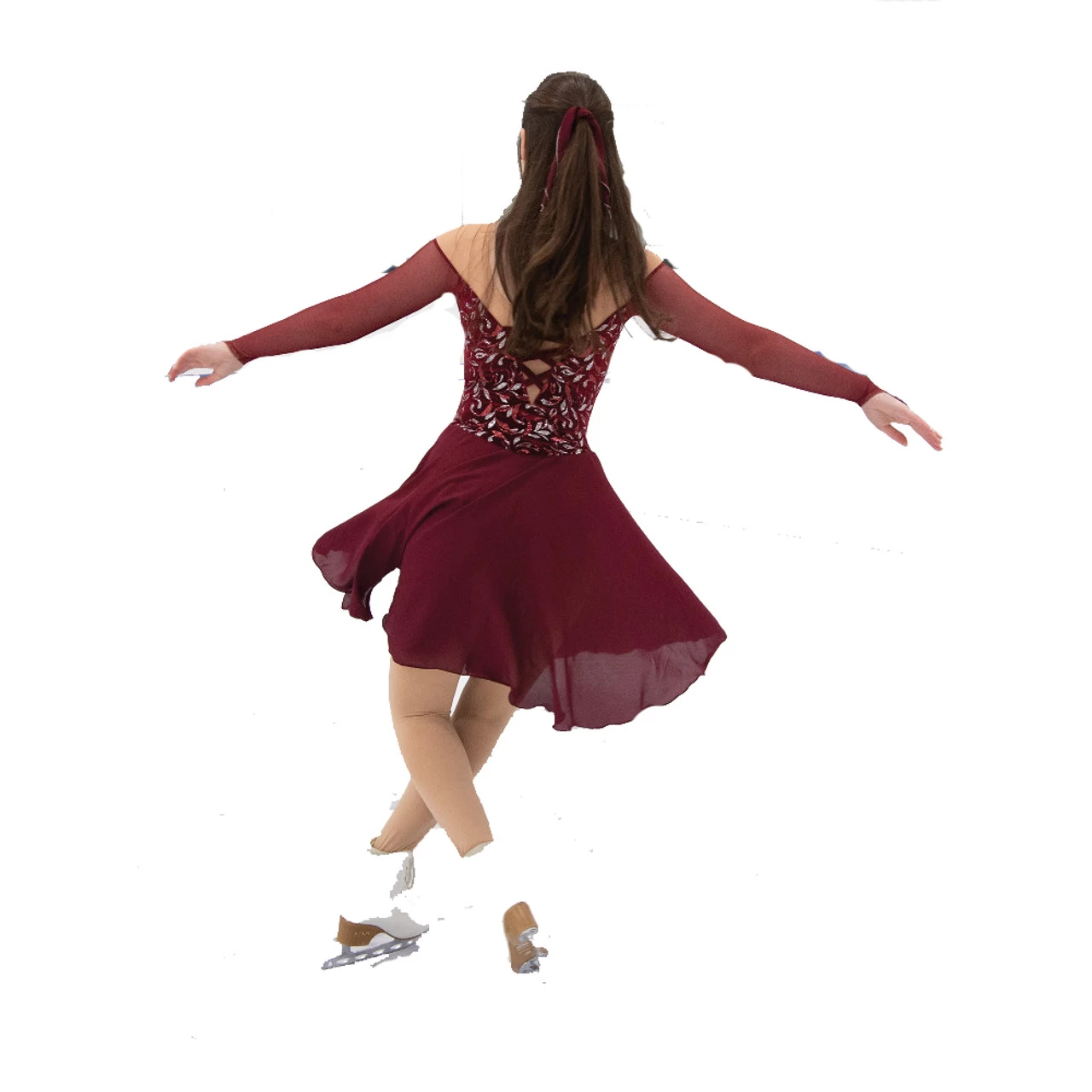 Jerry's Ice Skating Dress - 108 Tango & Twirl Dance (Deep Wine) 4 Jerry's Ice Skating Dress - 108 Tango & Twirl Dance (Deep Wine) - Image 2