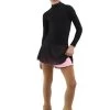 IceDress - Figure Skating Skirts - Harmony (Black With Light Pink )