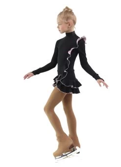IceDress Figure Skating Dress - Thermal - Flamenco (Black With Light Pink) -Figure Skating Shop ac4eb4184544 97772 17723 34207.1582521204