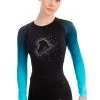 Elite Xpression - Faded Pastel Sprinkle Skate Top - Blue -Figure Skating Shop b8ff666bcefe 12222.1629362981