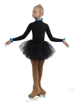 IceDress - Thermal Body (Black With Blue Flounce) -Figure Skating Shop bc7cadae355b 79127 90723 67386.1582521396