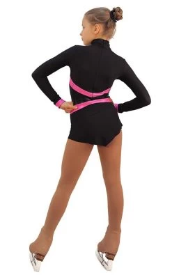 IceDress Figure Skating Dress - Thermal - Jackson 2 (Black With Pink And Black Lycra) -Figure Skating Shop bdad9cbcd135 63616 73644 09361.1582471861