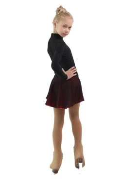 IceDress - Figure Skating Skirts - Harmony (Black With Hot Coral ) -Figure Skating Shop be79f27c060f 11038 49320.1582455090