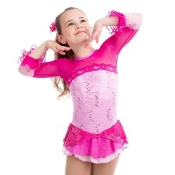 Elite Xpression - Pink Fairy Flower Dress -Figure Skating Shop bf189d100baf 05204.1643094949