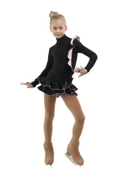 IceDress Figure Skating Dress - Thermal - Flamenco (Black With Light Pink) -Figure Skating Shop c259edc75f50 32147 23125 52940.1582521204