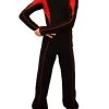 IceDress - Figure Skating Training Overalls - Axel (Black And Red)