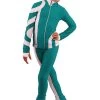 IceDress Figure Skating Outfit - Thermal - Cross-Roll (Emerald With White)