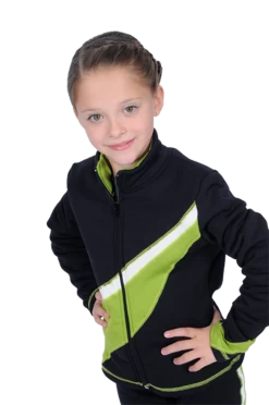 ChloeNoel Polar Fleece Figure Skating Jacket By Polartec J81 -Figure Skating Shop chloe noel j81 2 tone polar fleece jacket by polartec 2 17540.1654705848