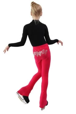 IceDress - Thermal Pants - Crystal Butterflies (Raspberry) -Figure Skating Shop d8bee7d4f431 06126 46499.1582429609
