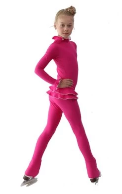 IceDress Figure Skating Outfit - Thermal - Minx (Fuchsia With White) -Figure Skating Shop d94aeed09ece 49819 94278.1582465219