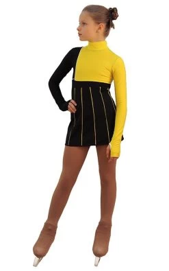 IceDress Figure Skating Dress - Thermal - IceFashion (Black With Yellow) 7 IceDress Figure Skating Dress - Thermal - IceFashion (Black With Yellow) -Figure Skating Shop dcb00e563b2d 24612 54372 08784.1582464443