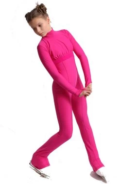 IceDress Figure Skating Overalls - Thermal - Style (Fuchsia With Velvet Trim) -Figure Skating Shop e8ca408fbfc1 02260 69556 26031 65050.1582514375