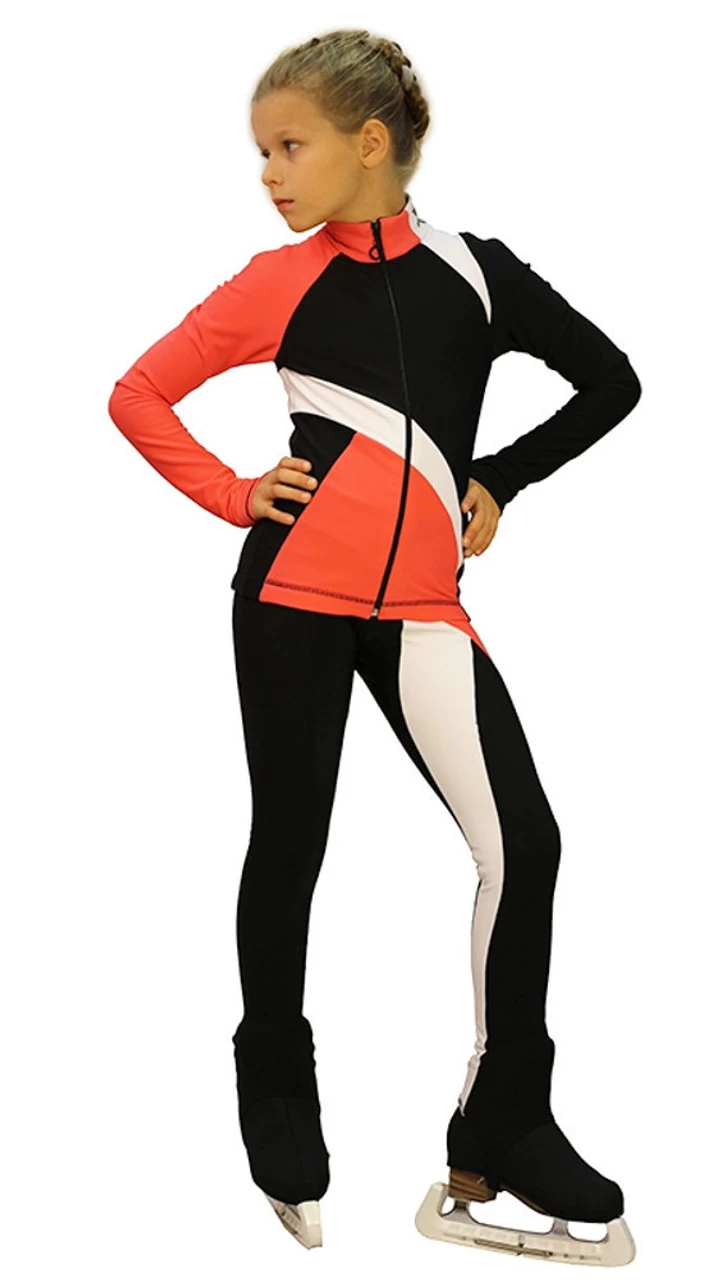 IceDress - IceDress Figure Skating Outfit - Thermal - Split (25% OFF, Coral) 4 IceDress - IceDress Figure Skating Outfit - Thermal - Split (25% OFF, Coral) - Image 2