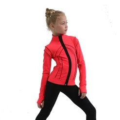 IceDress Figure Skating Outfit - Thermal - Kant (Hot Coral With Black) -Figure Skating Shop ee70dc2d364a 50525 88276 58675.1582513173