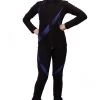IceDress Figure Skating Outfit - Thermal - Cascade (Black With Blue Thermo-applications)