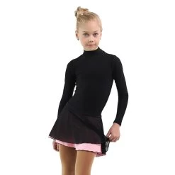 IceDress - Figure Skating Skirts - Harmony (Black With Light Pink ) -Figure Skating Shop efbd6b1b4c58 73687 19011.1582498722