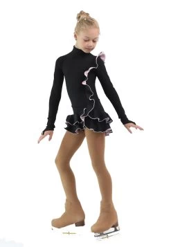 IceDress Figure Skating Dress - Thermal - Flamenco (Black With Light Pink) -Figure Skating Shop f00ebee3a3c0 73796 02192.1582476713