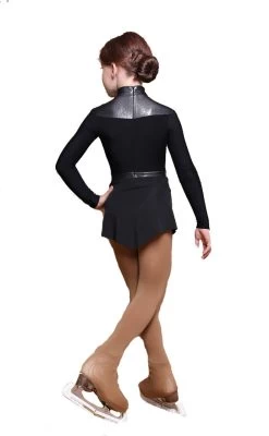 IceDress Figure Skating Dress - Thermal - Inspiration (Black With Lycra) -Figure Skating Shop f220944b390d 69669.1601395594