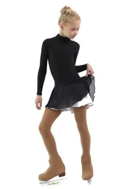 IceDress - Figure Skating Skirts - Harmony (Black With White ) -Figure Skating Shop f6dc4135a9e2 85705 21227 78075.1582510740