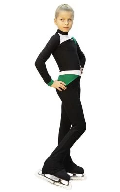 IceDress - Figure Skating Training Overalls - Skating (Black, Green And White) 8 IceDress - Figure Skating Training Overalls - Skating (Black, Green And White) -Figure Skating Shop f7a56f229cc6 37917 38533.1582460640